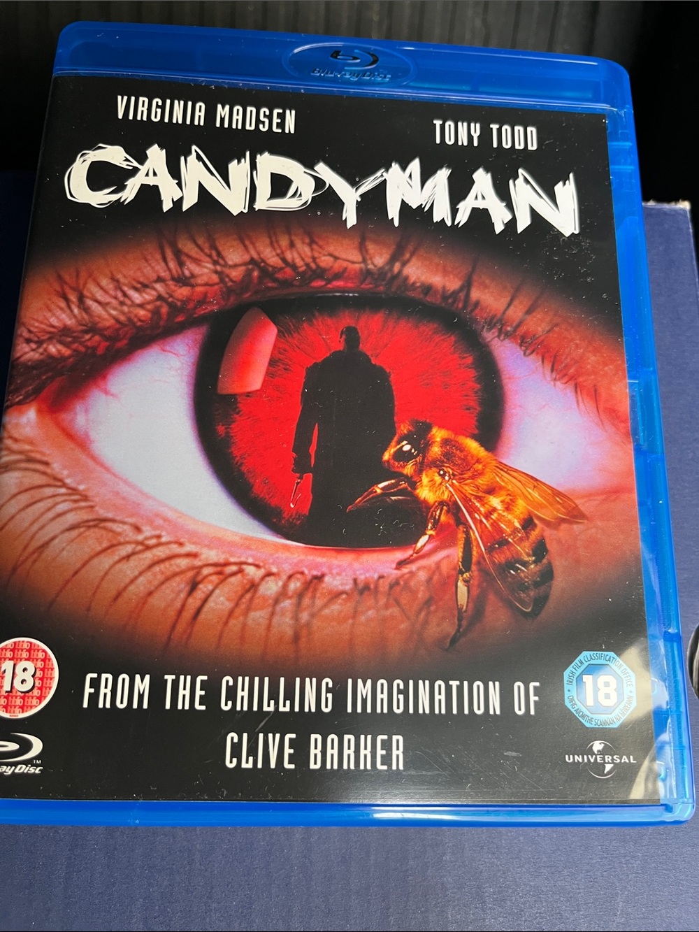 Candyman Blu-ray with Red & Black Eye Artwork